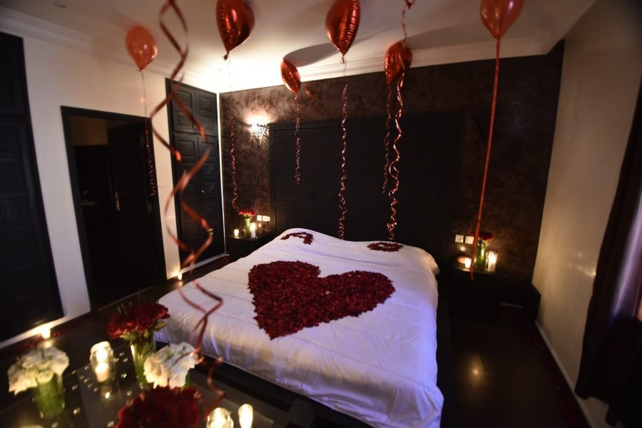 Romantic marriage proposal